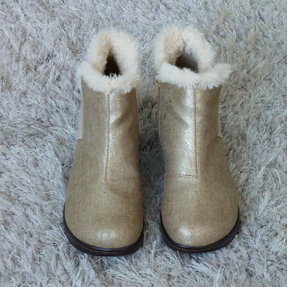 JBU by Jambu Mila ankle boot sz 8.5 gold/cream color